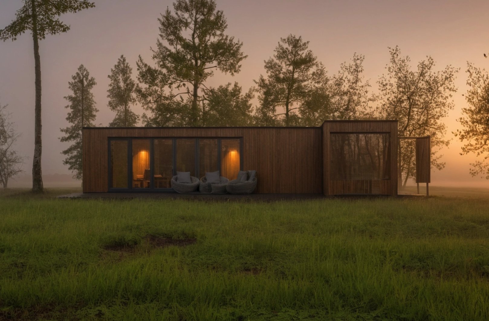 moduliv sommerhus aften